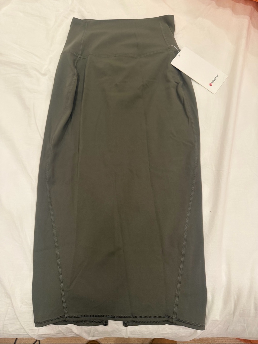 lululemon athletica Olive Green High-Rise Midi Skirt